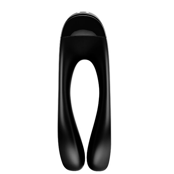SATISFYER - CANDY CANE FINGER VIBRATOR BLACK - NOCTURNA DESIRES