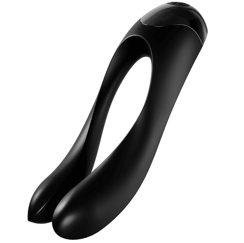 SATISFYER - CANDY CANE FINGER VIBRATOR BLACK - NOCTURNA DESIRES