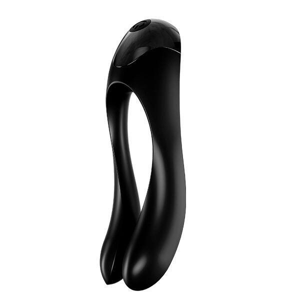 SATISFYER - CANDY CANE FINGER VIBRATOR BLACK - NOCTURNA DESIRES