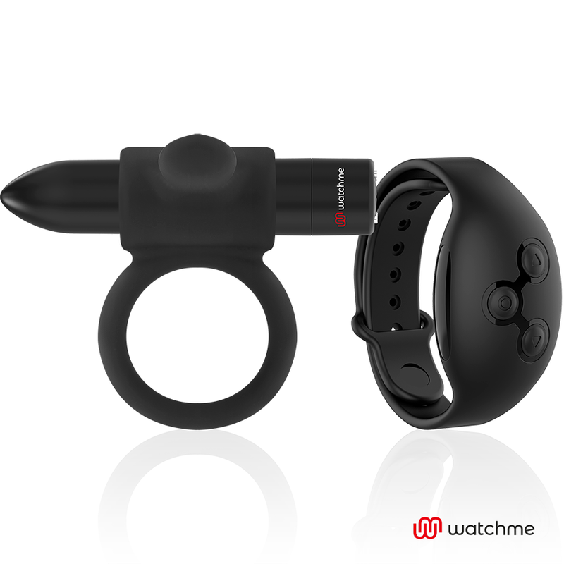 BLACK&SILVER - CAMERON REMOTE CONTROL COCKRING WATCHME - NOCTURNA DESIRES
