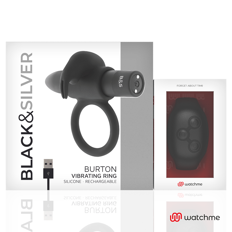 BLACK&SILVER - BURTON REMOTE CONTROL COCKRING WATCHME - NOCTURNA DESIRES