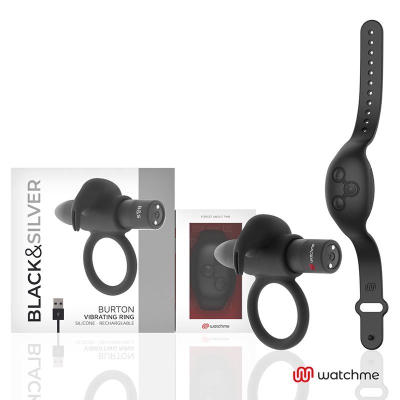 BLACK&SILVER - BURTON REMOTE CONTROL COCKRING WATCHME - NOCTURNA DESIRES