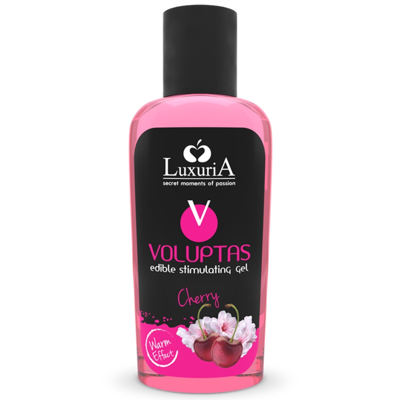 INTIMATELINE LUXURIA - VOLUPTAS EDIBLE MASSAGE GEL WARMING EFFECT - CHERRY 100 ML - NOCTURNA DESIRES