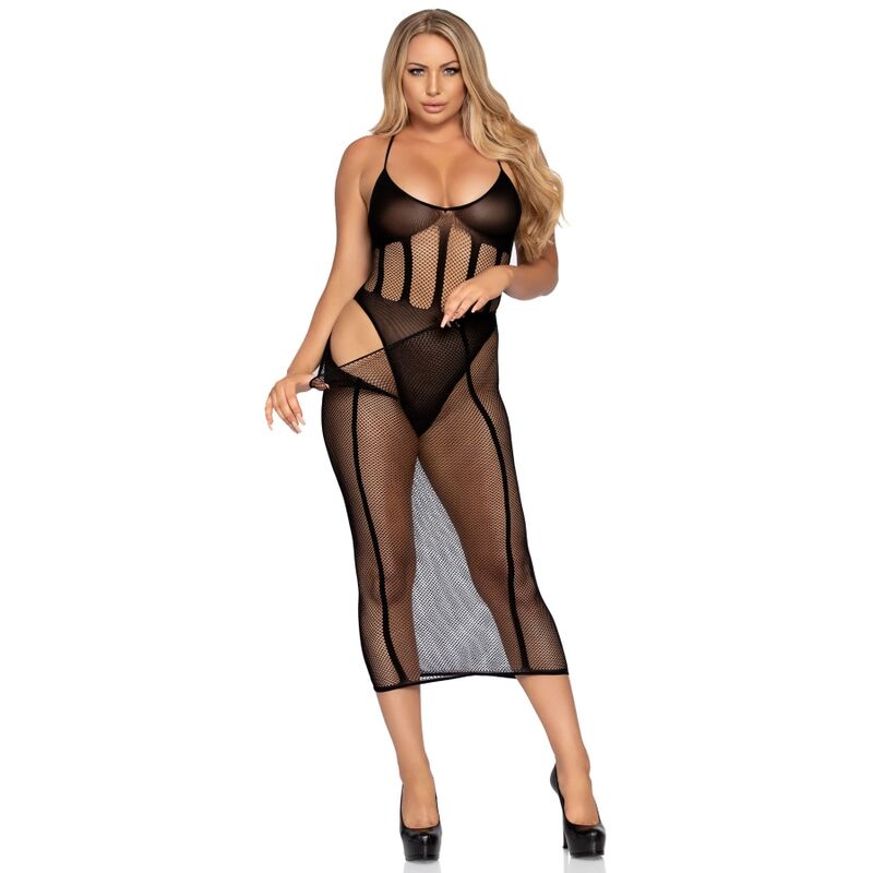 LEG AVENUE - BODYSUIT AND SKIRT SET ONE SIZE - NOCTURNA DESIRES