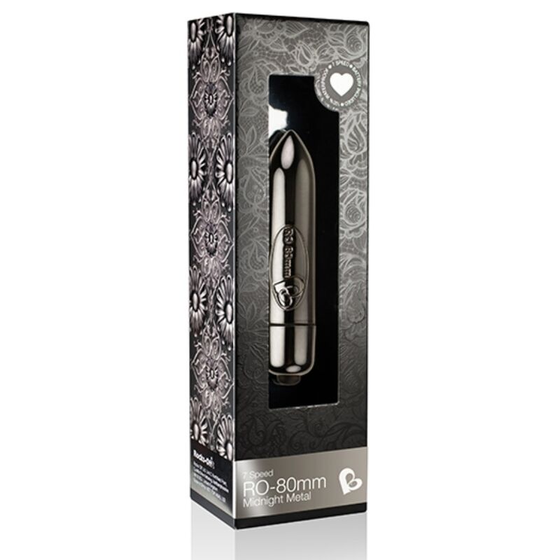 ROCKS-OFF - VIBRATING BULLET RO-80MM MIDNIGHT METAL - NOCTURNA DESIRES