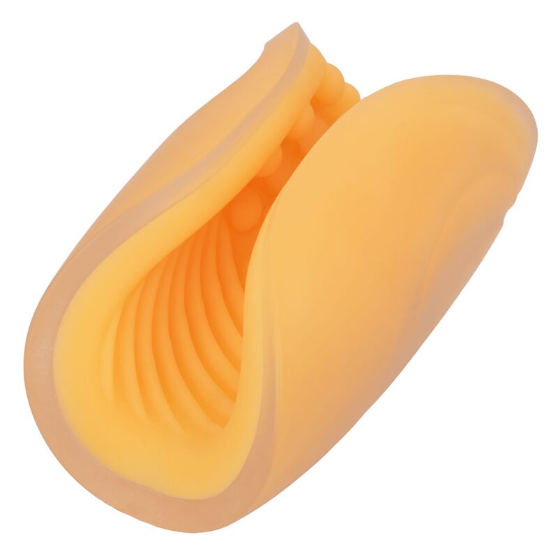 CALEXOTICS - BEADED GRIP MASTURBATOR ORANGE - NOCTURNA DESIRES