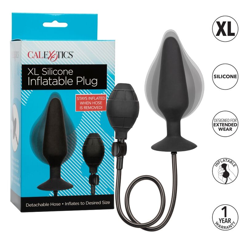 CALEXOTICS - XL SILICONE INFLATABLE PLUG - NOCTURNA DESIRES