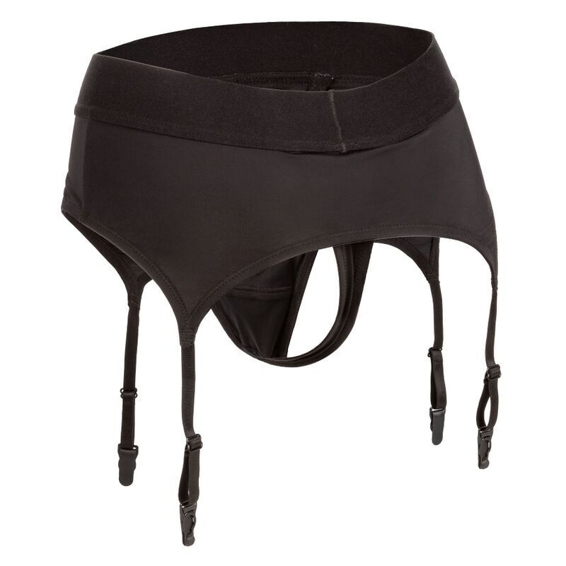 CALEXOTICS - BOUNDLESS THONG WITH GARTER S/M - NOCTURNA DESIRES
