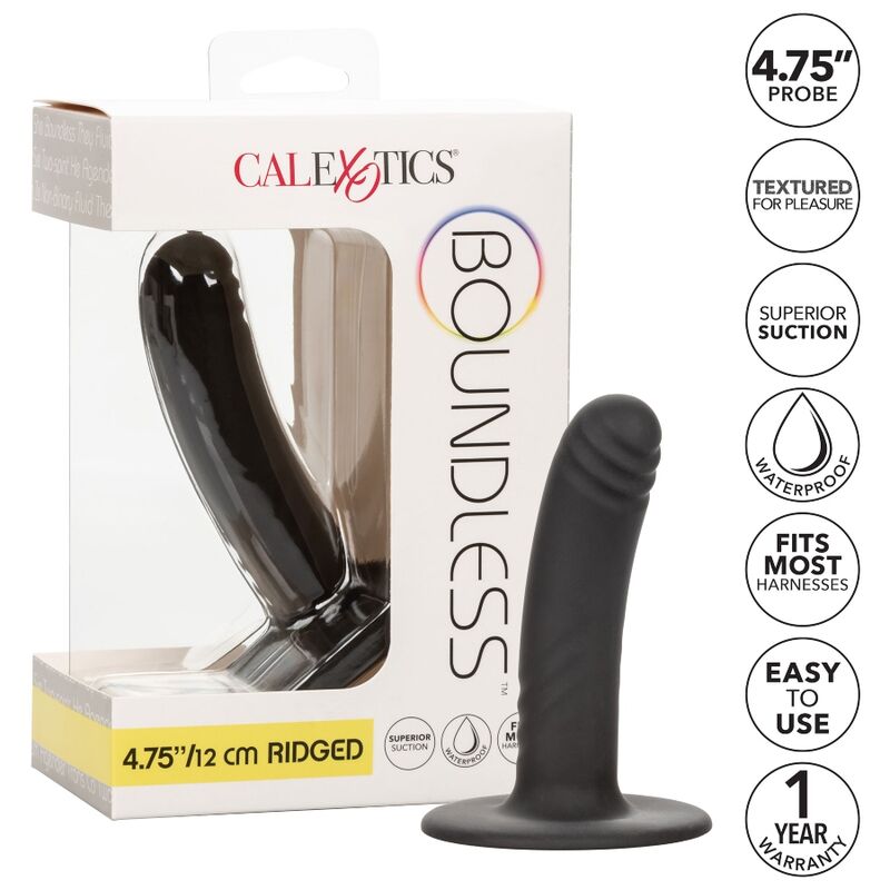 CALEXOTICS - BOUNDLESS DILDO 12 CM COMPATIBLE WITH HARNESS - NOCTURNA DESIRES