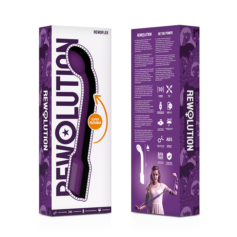 REWOLUTION - REWOFLEX FLEXIBLE G-POINT STIMULATOR VIBRATOR - NOCTURNA DESIRES