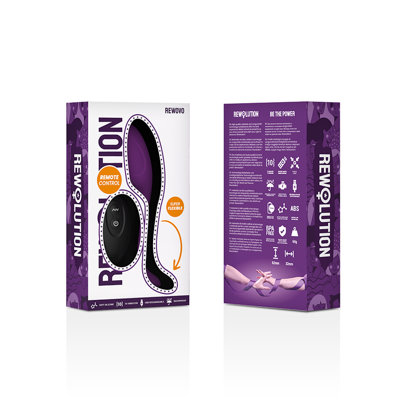 REWOLUTION - REWOVO EGG VIBRATOR REMOTE CONTROL - NOCTURNA DESIRES