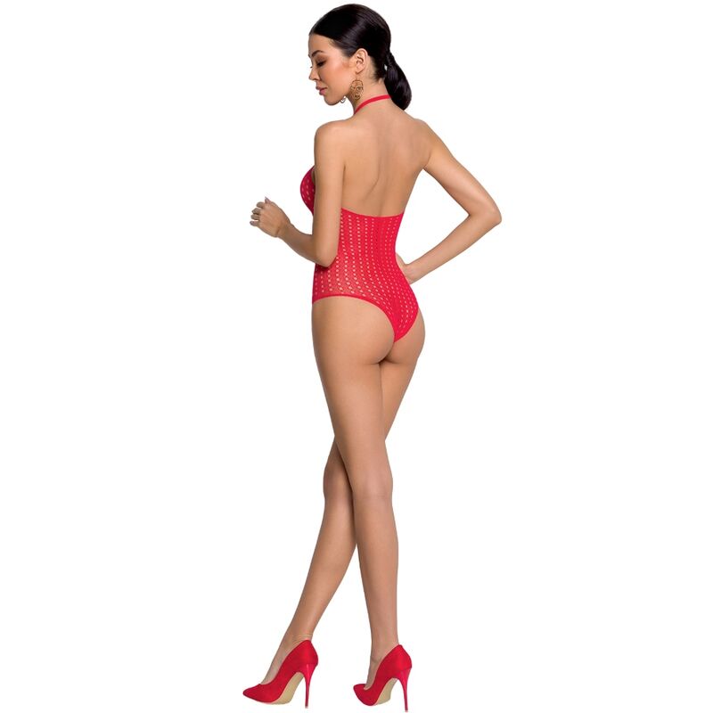 PASSION - WOMAN BS088 RED BODYSTOCKING ONE SIZE - NOCTURNA DESIRES