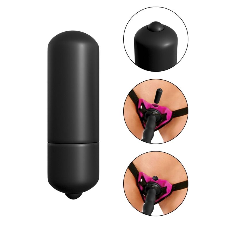 FETISH FANTASY SERIES - VIBRATING STRAP-ON SET PURPLE. FETISH FANTASY SERIES  NOCTURNA DESIRES