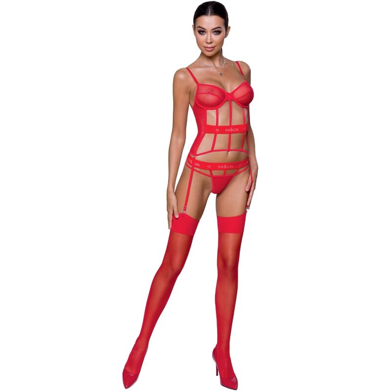 PASSION - KYOUKA CORSET - RED L/XL - NOCTURNA DESIRES