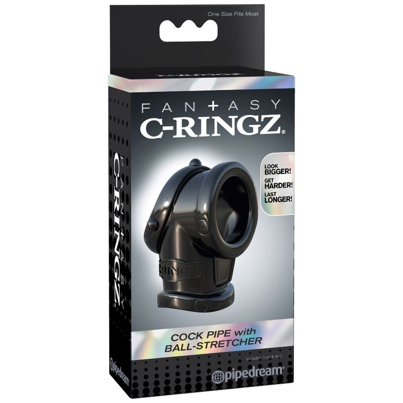 FANTASY C-RINGZ - COCK PIPE WITH BALL STRECH FANTASY C-RINGZ  NOCTURNA DESIRES