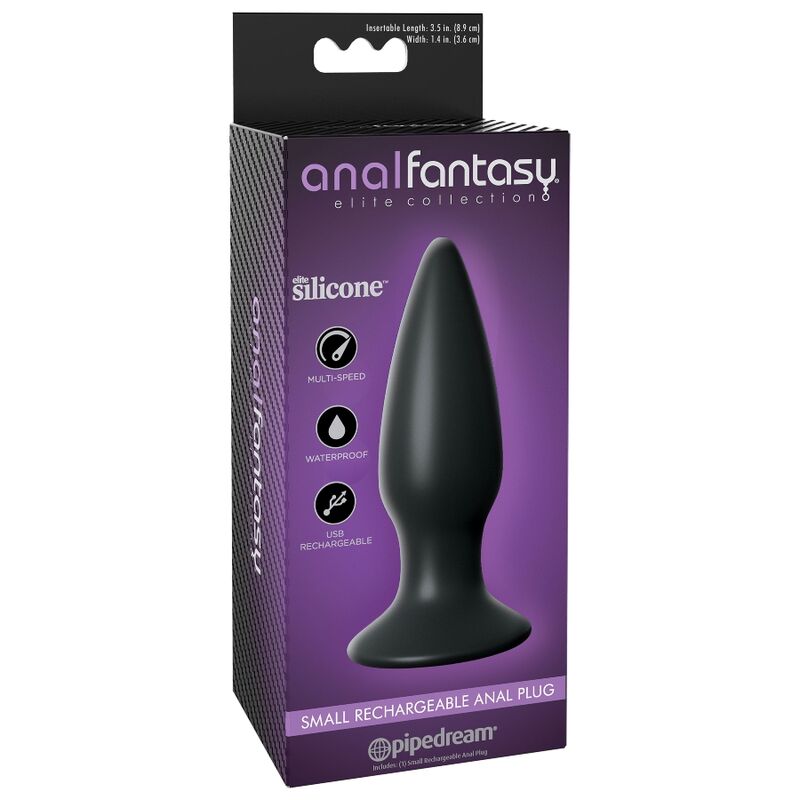 ANAL FANTASY ELITE COLLECTION - SMALL RECHARGEABLE ANAL PLUG ANAL FANTASY ELITE COLLECTION  NOCTURNA DESIRES
