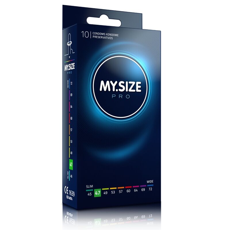 MY SIZE - PRO CONDOMS 47 MM 10 UNITS - NOCTURNA DESIRES