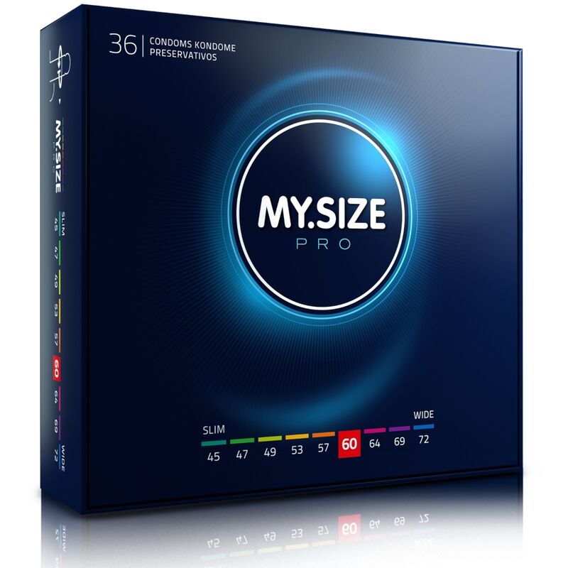 MY SIZE - PRO CONDOMS 60 MM 36 UNITS - NOCTURNA DESIRES