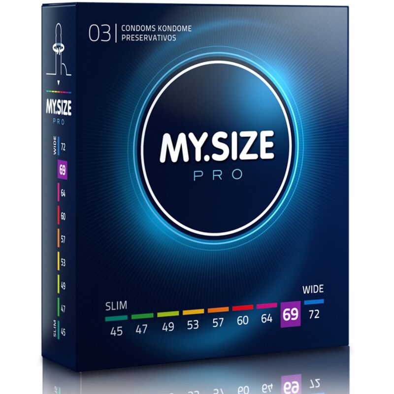 MY SIZE - PRO CONDOMS 69 MM 3 UNITS - NOCTURNA DESIRES