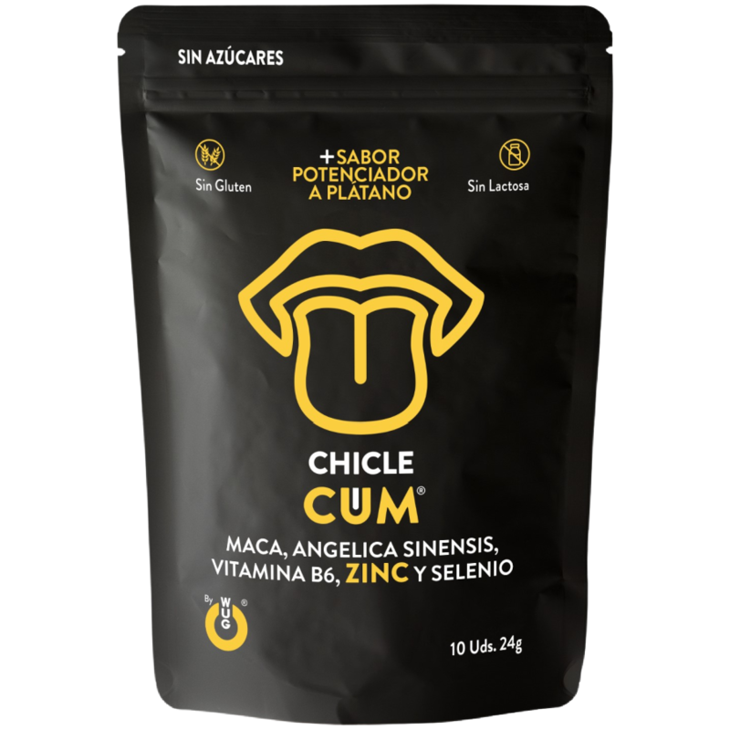WUG SEX SENSE - CUM EJACULATION INCREASE GUM & SEMEN BANANA FLAVOR 10 UNITS - NOCTURNA DESIRES