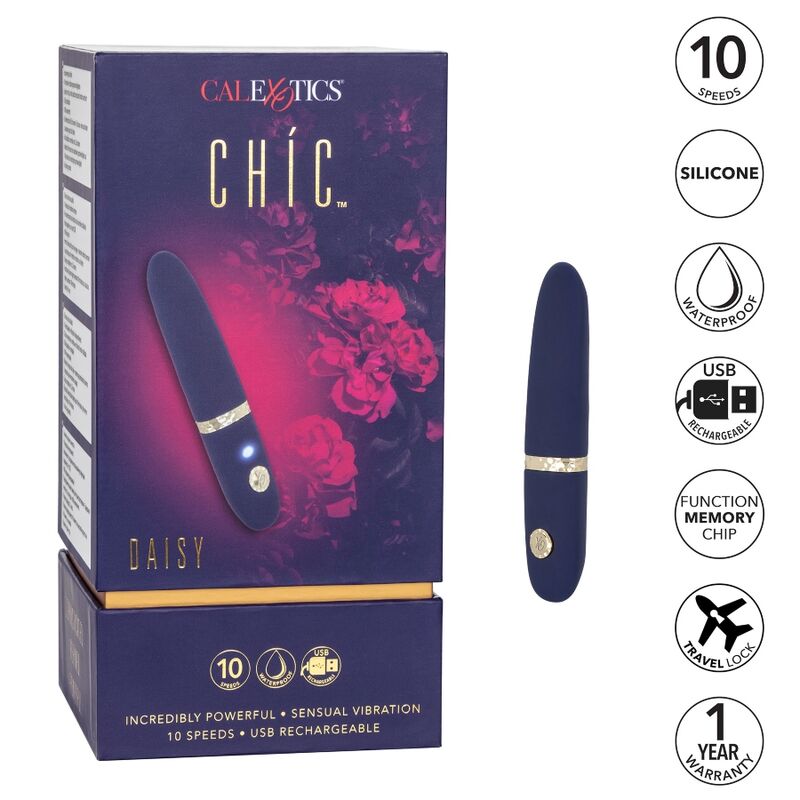 CALEXOTICS - CHIC DAISY MINI MASSAGER - NOCTURNA DESIRES