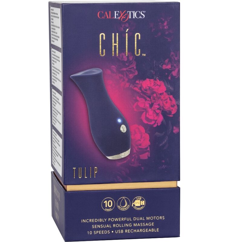 CALEXOTICS - CHIC TULIP MASAJEADOR - AZUL - NOCTURNA DESIRES