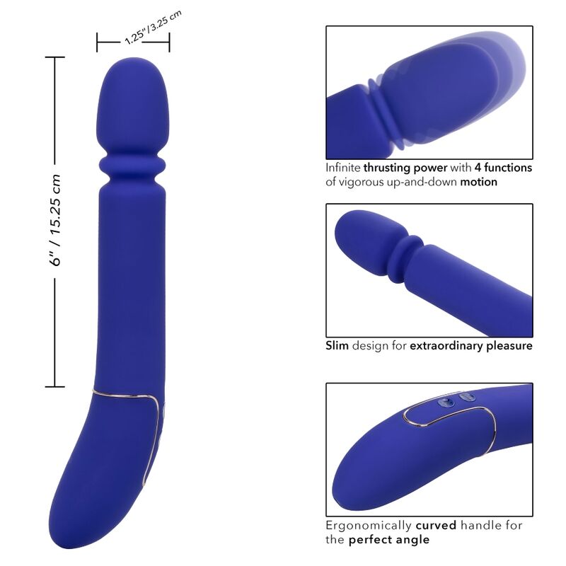 CALEXOTICS - SHAMELESS SLIM THUMPER - BLUE - NOCTURNA DESIRES