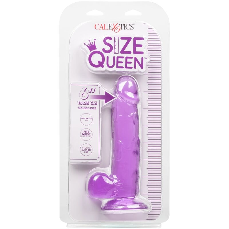 CALEXOTICS - SIZE QUEEN DILDO PURPLE 15.3 CM - NOCTURNA DESIRES