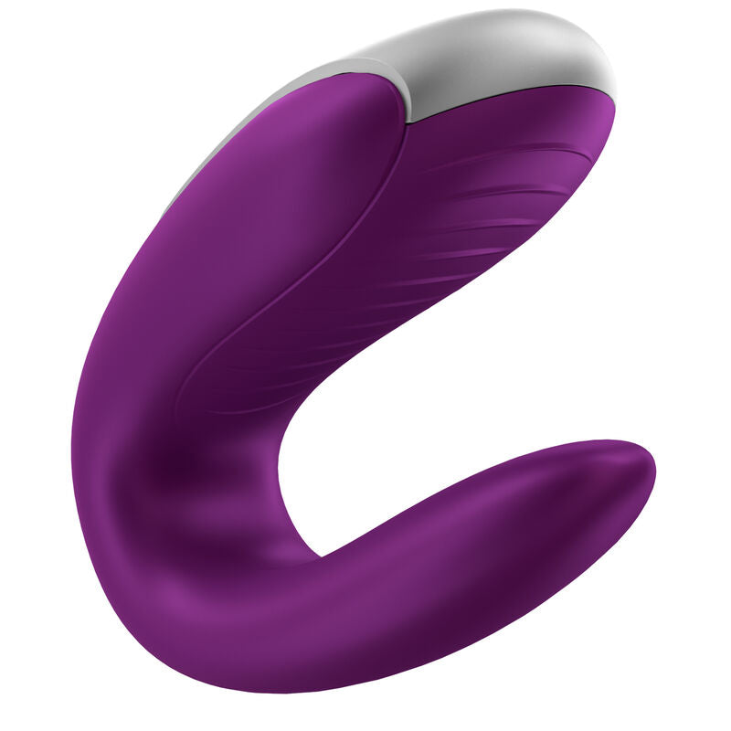 SATISFYER - DOUBLE FUN PARTNER VIBRATOR PURPLE - NOCTURNA DESIRES