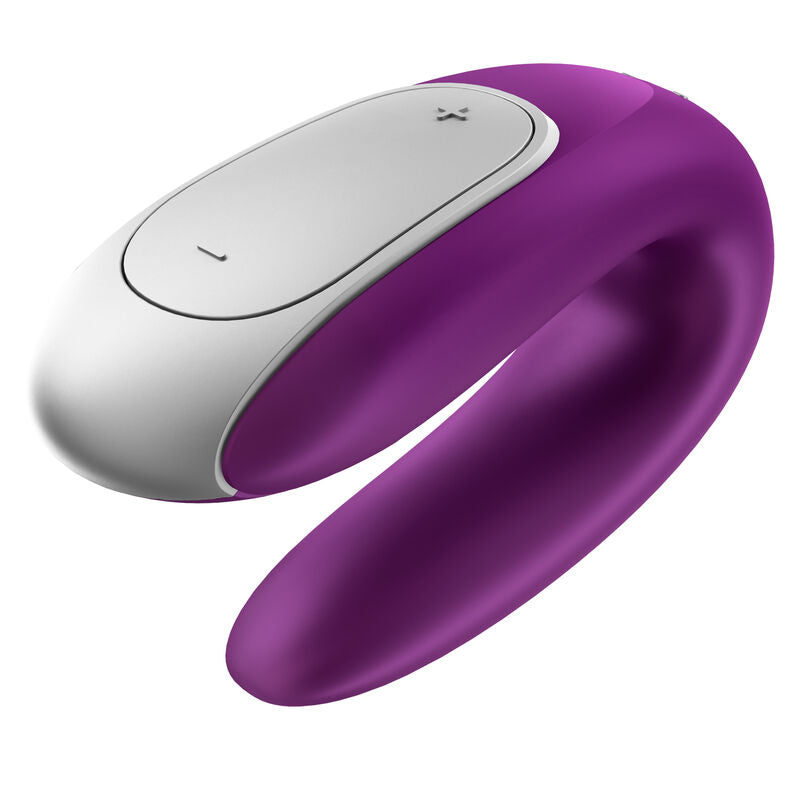 SATISFYER - DOUBLE FUN PARTNER VIBRATOR PURPLE - NOCTURNA DESIRES