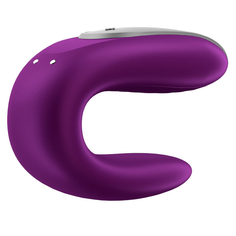 SATISFYER - DOUBLE FUN PARTNER VIBRATOR PURPLE - NOCTURNA DESIRES
