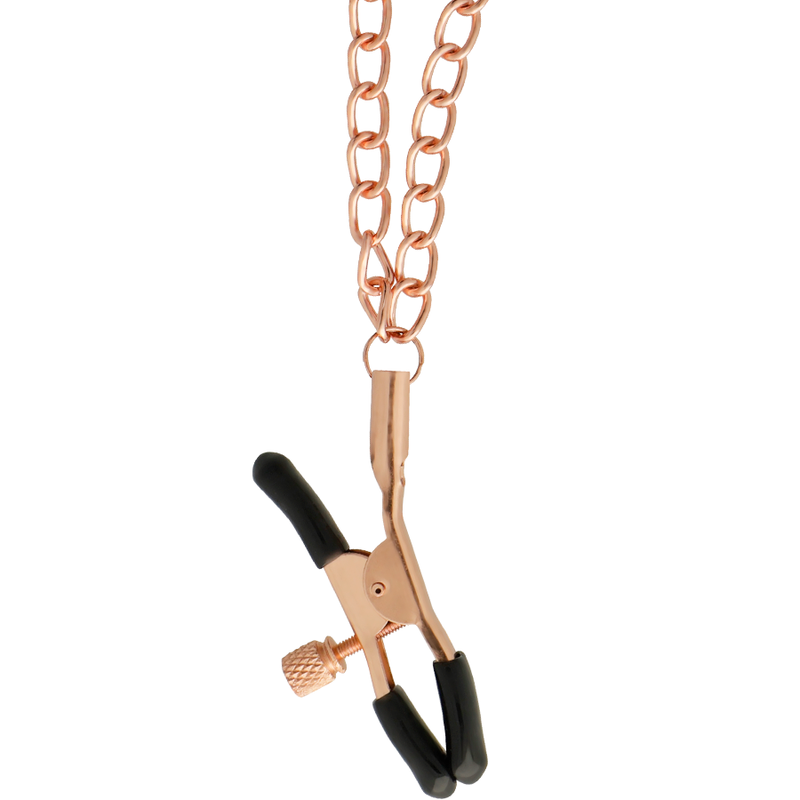 BEGME - BLACK EDITION COLLAR WITH NIPPLE CLAMPS WITH NEOPRENE LINING - NOCTURNA DESIRES