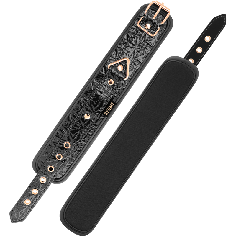 BEGME -  BLACK EDITION PREMIUM HANDCUFFS WITH NEOPRENE LINING - NOCTURNA DESIRES