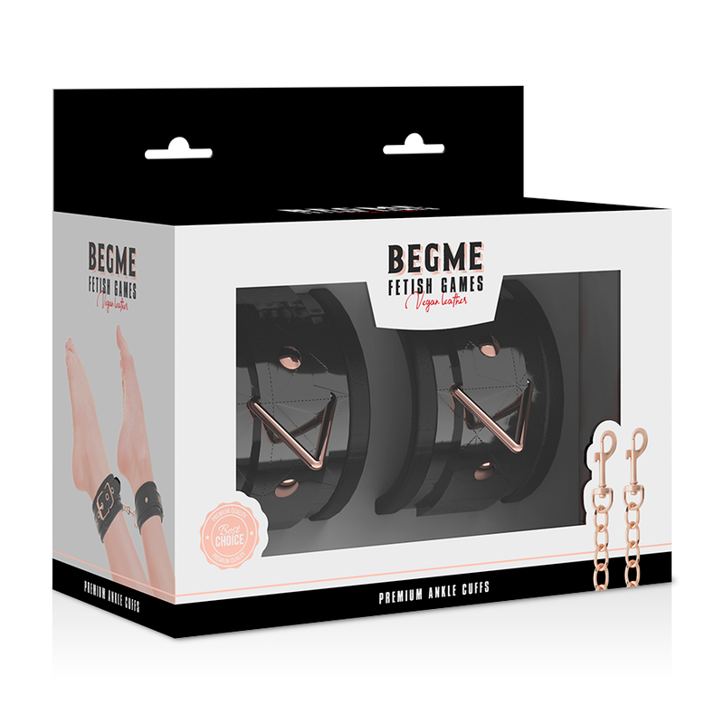 BEGME - BLACK EDITION PREMIUM ANKLE CUFFS WITH NEOPRENE LINING - NOCTURNA DESIRES