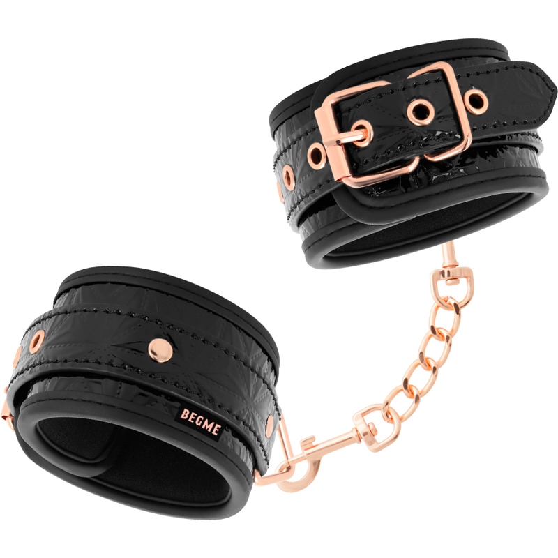 BEGME - BLACK EDITION PREMIUM ANKLE CUFFS WITH NEOPRENE LINING - NOCTURNA DESIRES