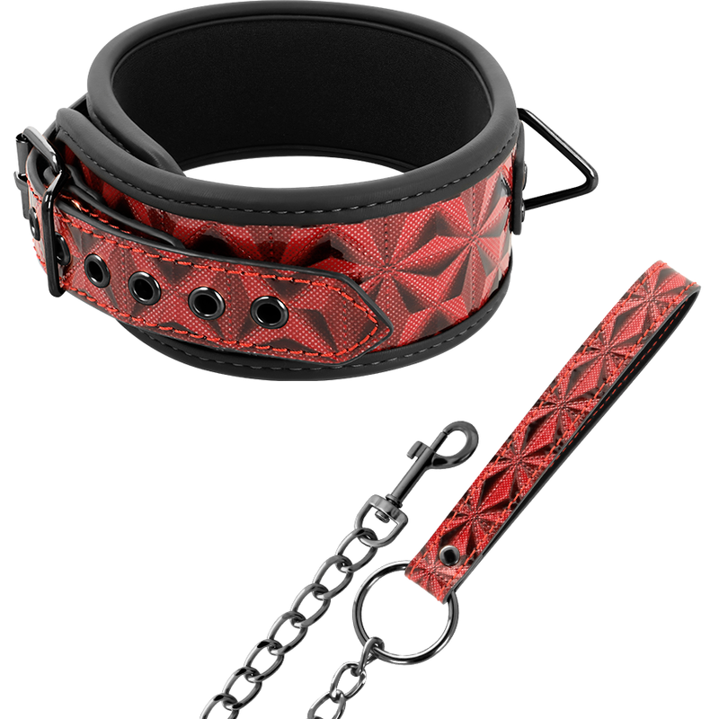 BEGME - RED EDITION PREMIUM VEGAN LEATHER COLLAR WITH NEOPRENE LINING - NOCTURNA DESIRES