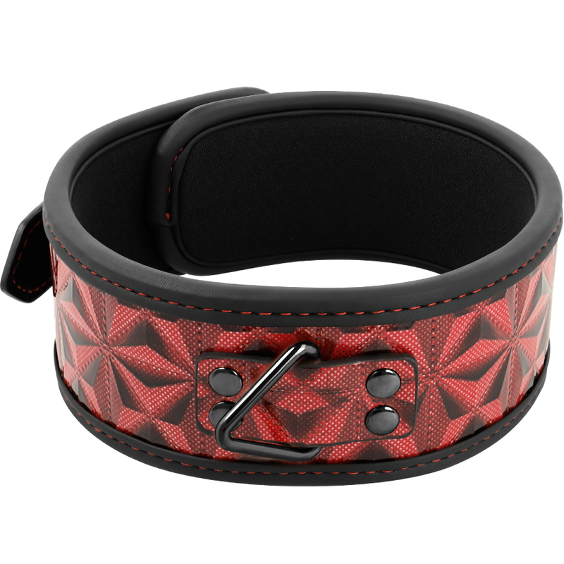 BEGME - RED EDITION PREMIUM VEGAN LEATHER COLLAR WITH NEOPRENE LINING - NOCTURNA DESIRES