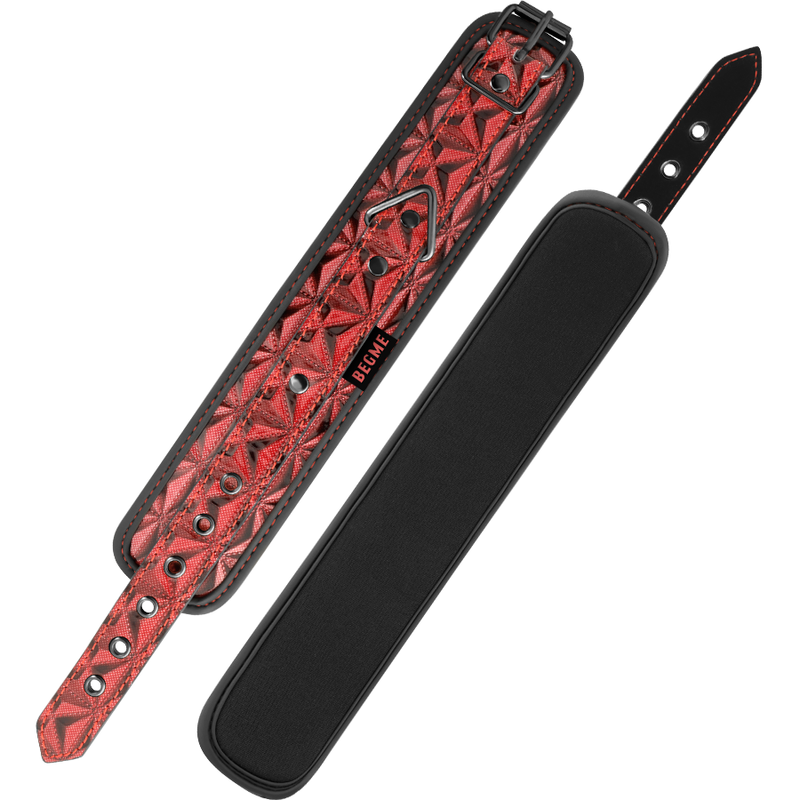 BEGME - RED EDITION PREMIUM HANDCUFFS WITH NEOPRENE LINING - NOCTURNA DESIRES
