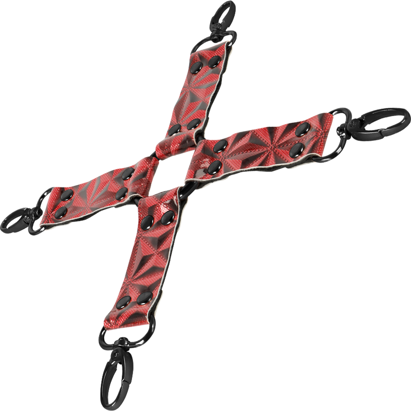 BEGME - RED EDITION PREMIUM VEGAN LEATHER HOG TIE - NOCTURNA DESIRES