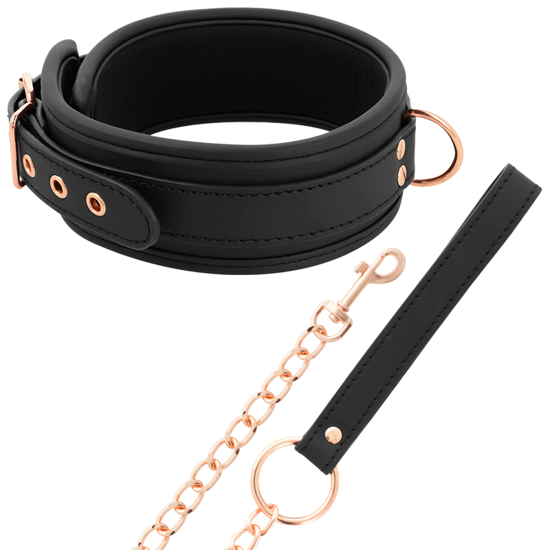 COQUETTE CHIC DESIRE - FANTASY VEGAN LEATHER COLLAR WITH NEOPRENE LINING - NOCTURNA DESIRES