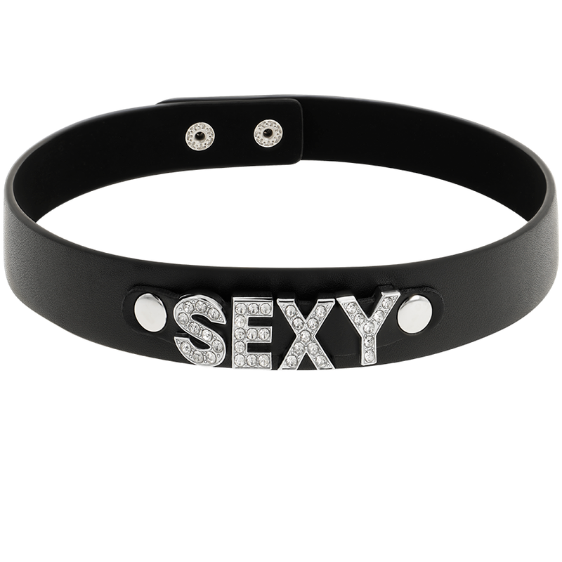 COQUETTE CHIC DESIRE - SEXY VEGAN LEATHER CHOKER - NOCTURNA DESIRES