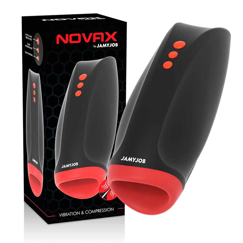 JAMYJOB - NOVAX MASTURBATOR WITH VIBRATION AND COMPRESSION - NOCTURNA DESIRES