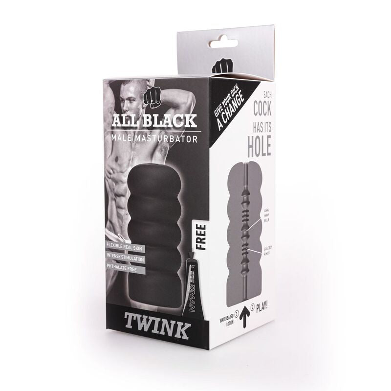 ALL BLACK - MASTURBATOR TWINK - NOCTURNA DESIRES