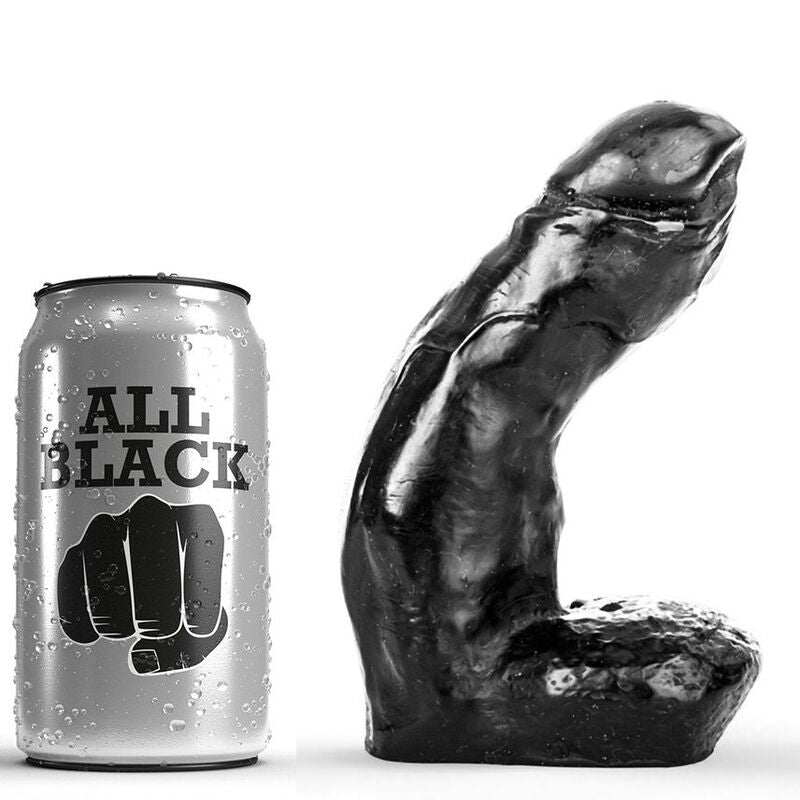 ALL BLACK - DILDO REALISTIC 15 CM ALL BLACK  NOCTURNA DESIRES