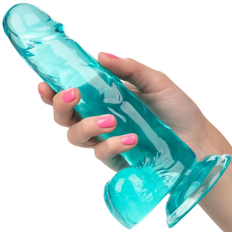 CALEXOTICS - SIZE QUEEN DILDO BLUE 15.3 CM - NOCTURNA DESIRES