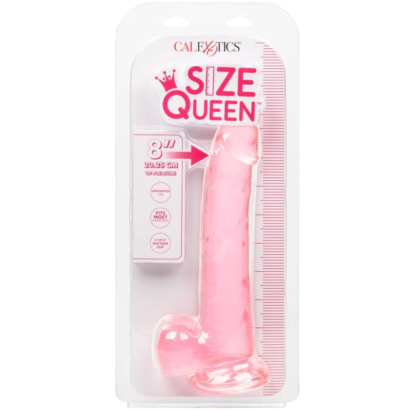 CALEXOTICS - SIZE QUEEN DILDO PINK 20.3 CM - NOCTURNA DESIRES