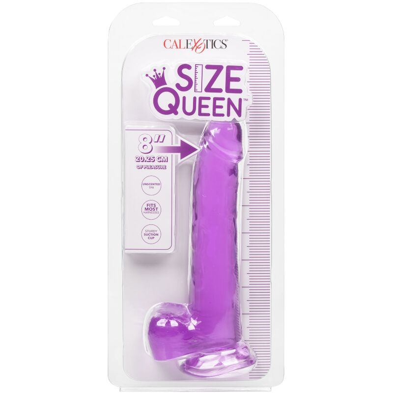 CALEXOTICS - SIZE QUEEN DILDO PURPLE 20.3 CM - NOCTURNA DESIRES