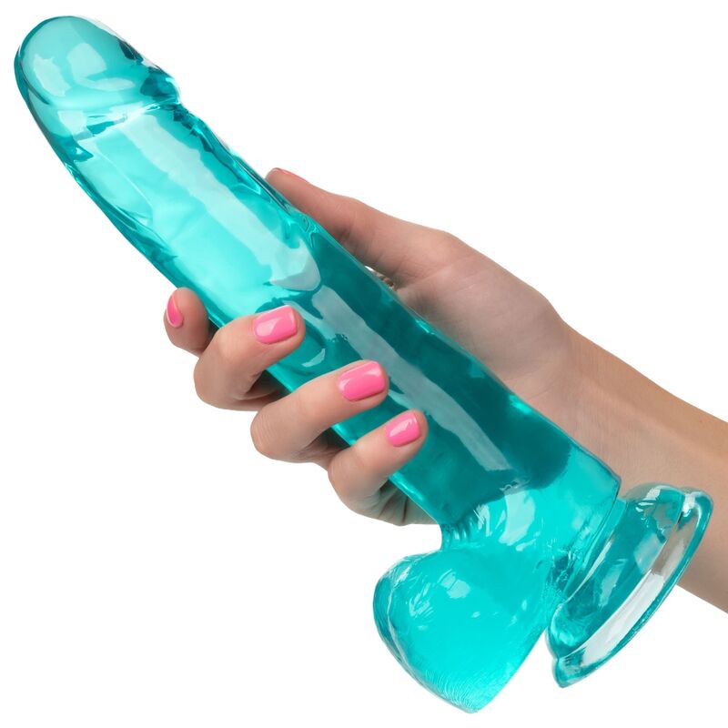 CALEXOTICS - SIZE QUEEN DILDO BLUE 20.3 CM - NOCTURNA DESIRES