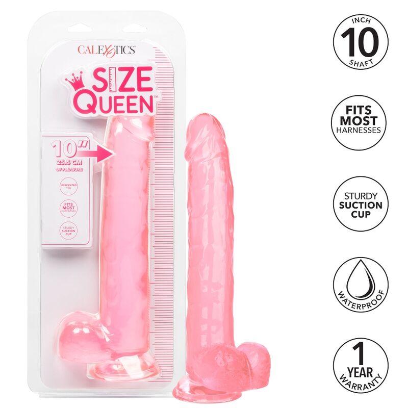 CALEXOTICS - SIZE QUEEN DILDO PINK 25.5 CM - NOCTURNA DESIRES