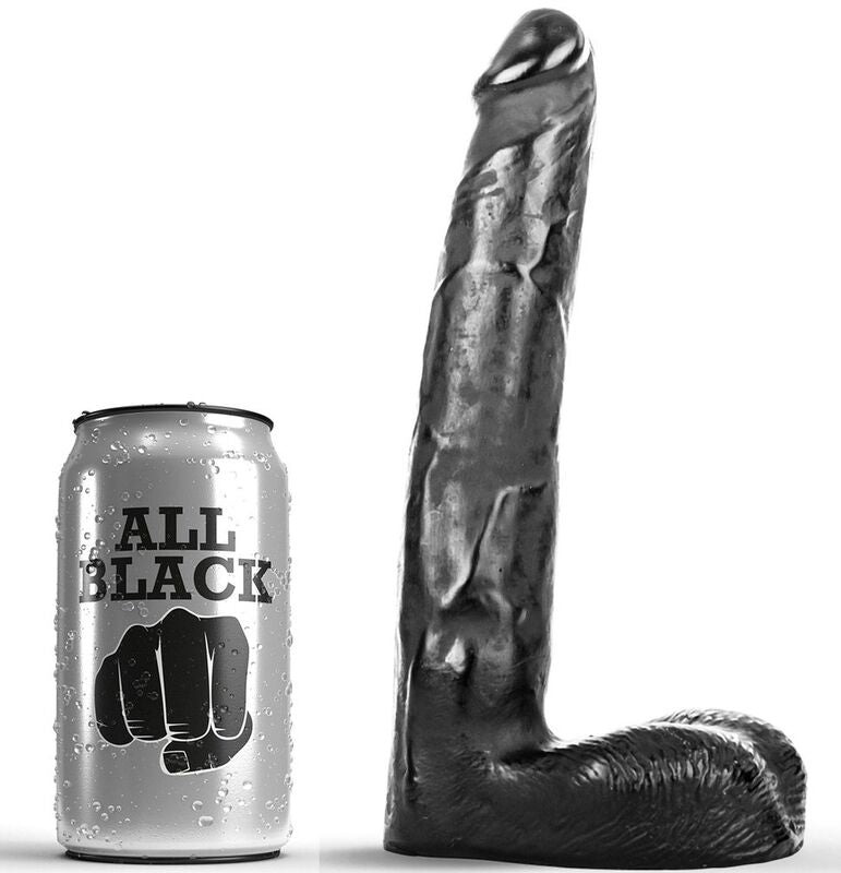 ALL BLACK - DILDO REALISTIC 21 CM ALL BLACK  NOCTURNA DESIRES